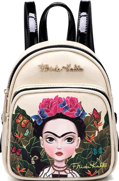 FRIDA KAHLO MINI BACKPACK FJC1001M BEIGE/BLACK