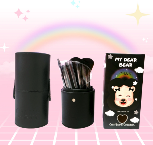 MAKEUP BRUSH SET 24 PCS CUTE BEAR COLLECTION -MY DEAR BEAR