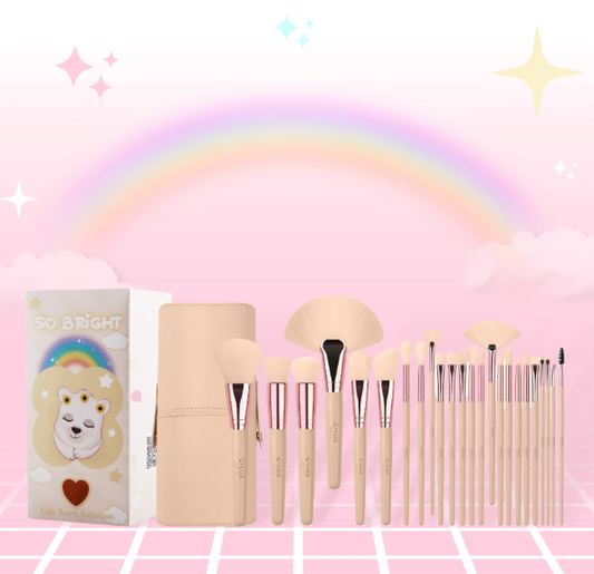 MAKEUP BRUSH SET 24 PCS CUTE BEAR COLLECTION-SO BRIGHT