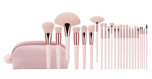 24 PIECES BRUSH SET LOVE IN PINK