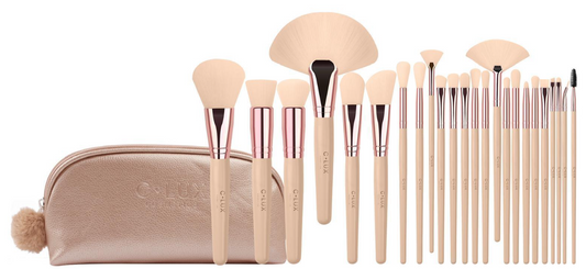 24 PIECES BRUSH SET ROSE GOLD