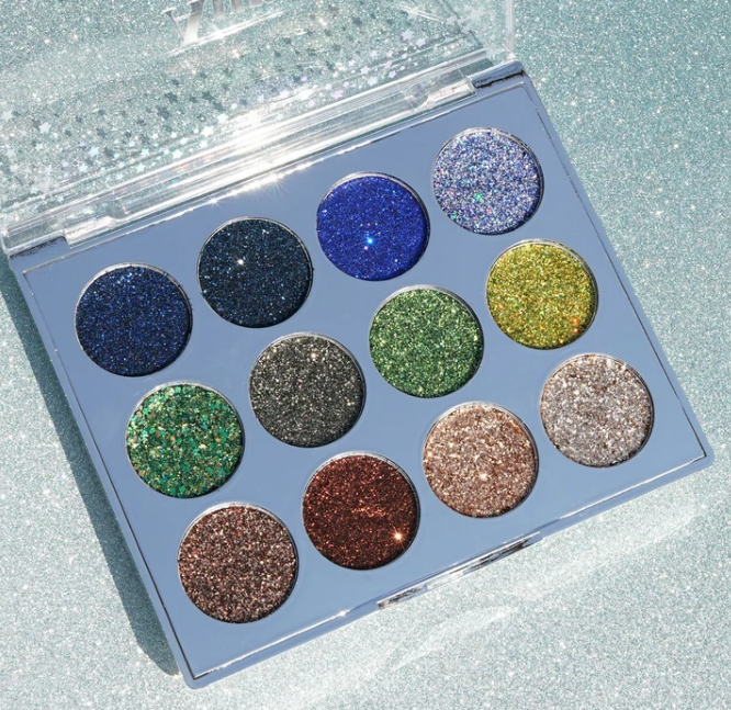 ES129 AURA NIGHT PRESSED GLITTER PALETTE